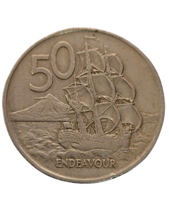 Nova Zelândia 50 Cents 1975