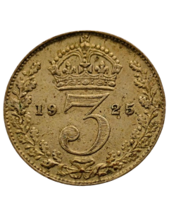 Reino Unido 3 Pence 1925 - Prata