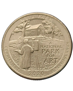 Estados Unidos ¼ dólar 2020 - Weir Farm National Historic Site, Connecticut