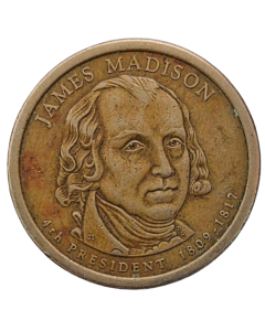 Estados Unidos 1 Dólar 2007 - Presidente dos EUA - James Madison (1809-1817)