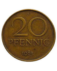 Alemanha Oriental (DDR) 20 pfennig 1983