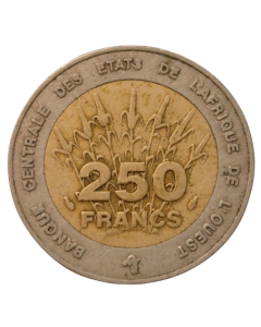 África Ocidental 250 Francos 1993