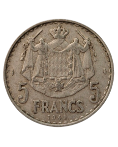 Mônaco 5 Francos 1945