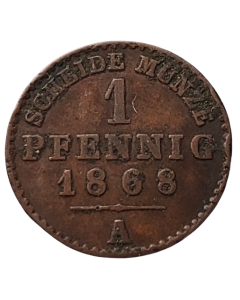 Principado de Reuss-Greiz 1 Pfennig 1868