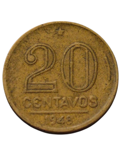 Brasil 20 Centavos 1948 - Vargas