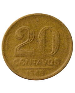 Brasil 20 Centavos 1948 - Vargas 