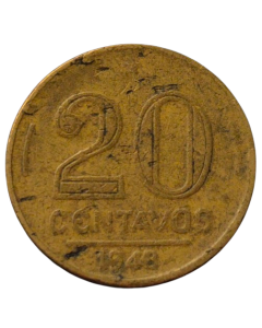 Brasil 20 Centavos 1948 - Vargas 