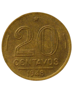 Brasil 20 Centavos 1948 - Ruy Barbosa