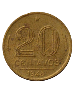 Brasil 20 Centavos 1948 - Ruy Barbosa