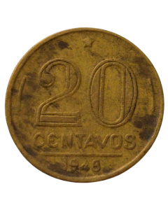 Brasil 20 Centavos 1948 - Ruy Barbosa