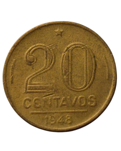 Brasil 20 Centavos 1948 - Ruy Barbosa