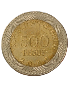 Colômbia 500 Pesos 2016 - Sapo de Cristal