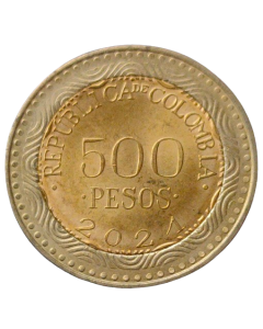 Colômbia 500 Pesos 2021 - Sapo de Cristal