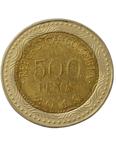 Colômbia 500 Pesos 2019 - Sapo de Cristal