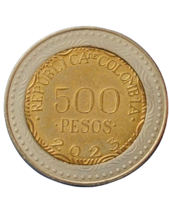 Colômbia 500 Pesos 2023 - Sapo de Cristal