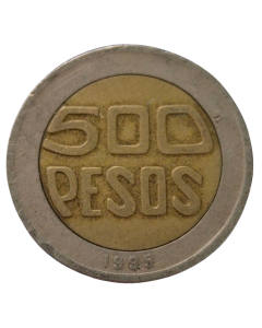 Colômbia 500 Pesos 1995 - Árvore Sagrada de Guacarí