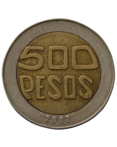 Colômbia 500 Pesos 2002 - Árvore Sagrada de Guacarí