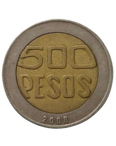 Colômbia 500 Pesos 2008 - Árvore Sagrada de Guacarí