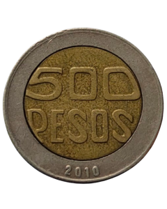 Colômbia 500 Pesos 2010 - Árvore Sagrada de Guacarí