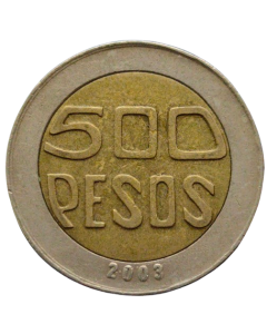 Colômbia 500 Pesos 2003 - Árvore Sagrada de Guacarí