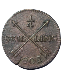 Suécia ¼ Skiling 1802