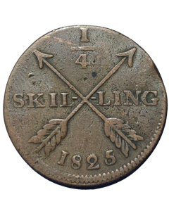 Suécia ¼ Skiling 1825