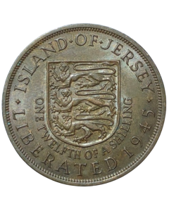 Jersey 1/12 Shilling 1945 - Libertação (Rei George VI)