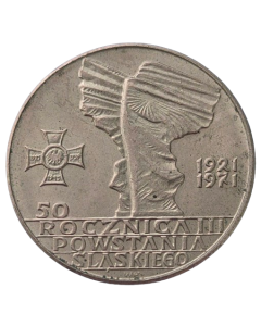 Polônia 10 Zloty 1971 - 50º Aniversário - Batalha da Alta Silésia