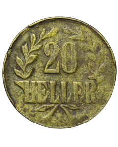 África Oriental Alemã 20 Hellers 1916