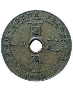 Indochina Francesa 1 cent 1923