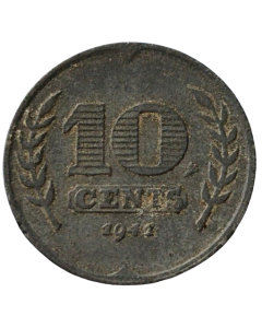 Holanda 10 Cents 1941 - Ocupação Alemã