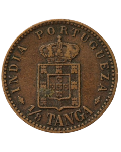 Índia Portuguesa ⅛  tanga 1903