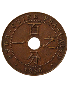 Indochina Francesa 1 Cent 1938