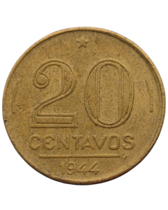 Brasil 20 Centavos 1944 - Sem sigla