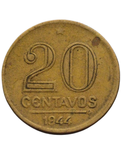 Brasil 20 Centavos 1944 - Sem sigla