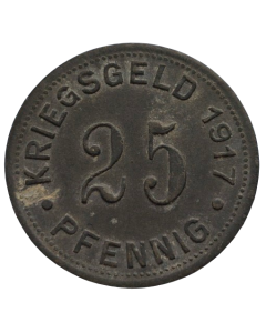 Cidade de Münster em Westfalen 25 Pfennig 1917