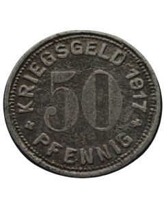 Distrito de Mettmann 50 Pfennig 1917