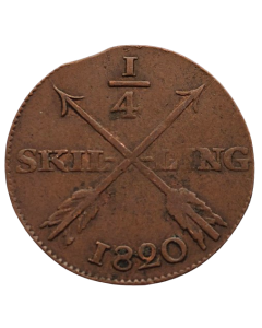 Suécia ¼ Skiling 1820