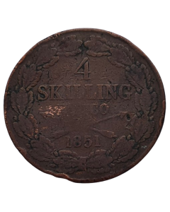 Suécia 4 Skiling 1851