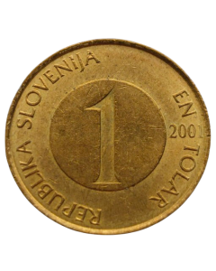 Eslovênia 1 Tolar 2001 