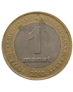 Turcomenistão 1 Manat 2010 