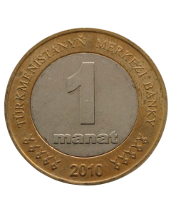 Turcomenistão 1 Manat 2010 