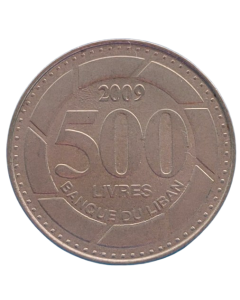 Líbano 500 Livres 2009