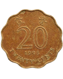 Hong Kong 20 Cents 1995