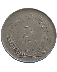 Turquia 2½ Lira 1968