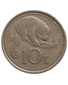 Papua Nova Guiné 10 Toea 1975