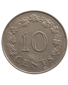 Malta 10 cents 1972