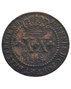 Brasil 20 Réis 1815 R - 48 Pérolas