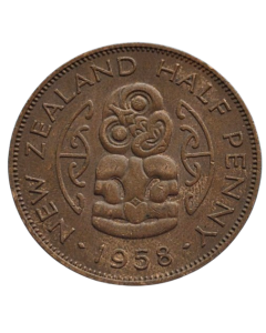 Nova Zelândia 1/2 Penny 1958