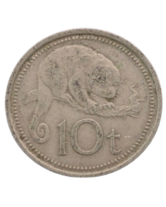 Papua Nova Guiné 10 Toea 1975